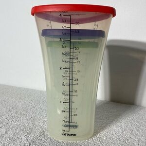 5/$35 Starfrit Progressive International Measuring Cup Containers Trio With Lids